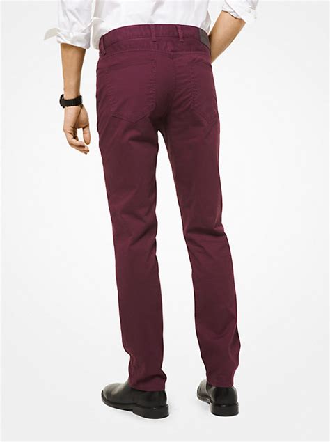 parker slim fit stretch trousers.